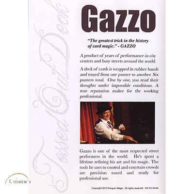 Gazzo Tossed Out Deck with DVD (Red Deck) by Gazzo