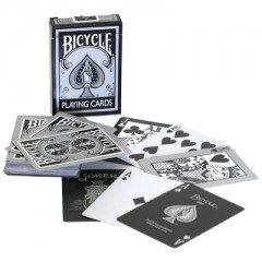 Bicycle Black And Silver Poker Deck by U.S. Playing Card Company