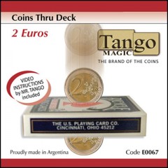 Coins Thru Deck 2 Euro by Tango