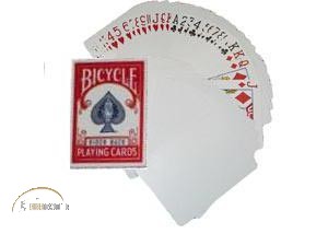 Bicycle Blankokarten mit Bildseite/ Blank Back (rote Box)