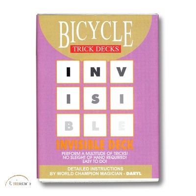 Bicycle Invisible Deck (rot)