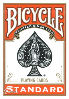Bicycle Poker Size Rider Back (orange)