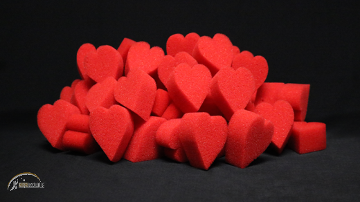4 rote Mini Schwammherzen von Magic By Gosh