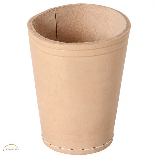 Würfelbecher Leder natur/ Leather Dice Cup