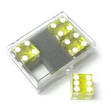 Yellow Casino Dice - 4 pack (Gelbe Casino Würfel - 4 Stück)