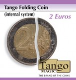 Folding Coin 2 Euro (Internal System) by Tango Magic