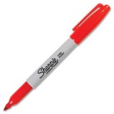 Sharpie Marker Fine Point rot (red)