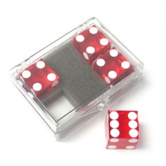 Casino Dice Red - 4 pack (Rote Casino Würfel - 4 Stück)