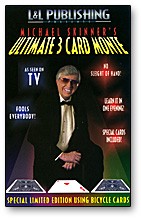 Ultimate 3 Card Monte by Michael Skinner (blau)