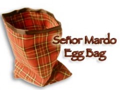 Senor Mardo Eggbag von Martin Lewis/ Eierbeutel deluxe (rotkariert)