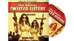 Twisted Sisters 2.0 (DVD and Gimmick) Bicycle Back by John Banno