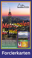 Quartett-Forcierkarten Metropolen der Welt, Starter-Set