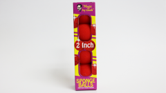 2 inch PRO Sponge Ball (Red) bag or box of 4 from Magic by Gosh