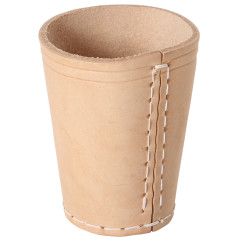 Würfelbecher Leder natur/ Leather Dice Cup